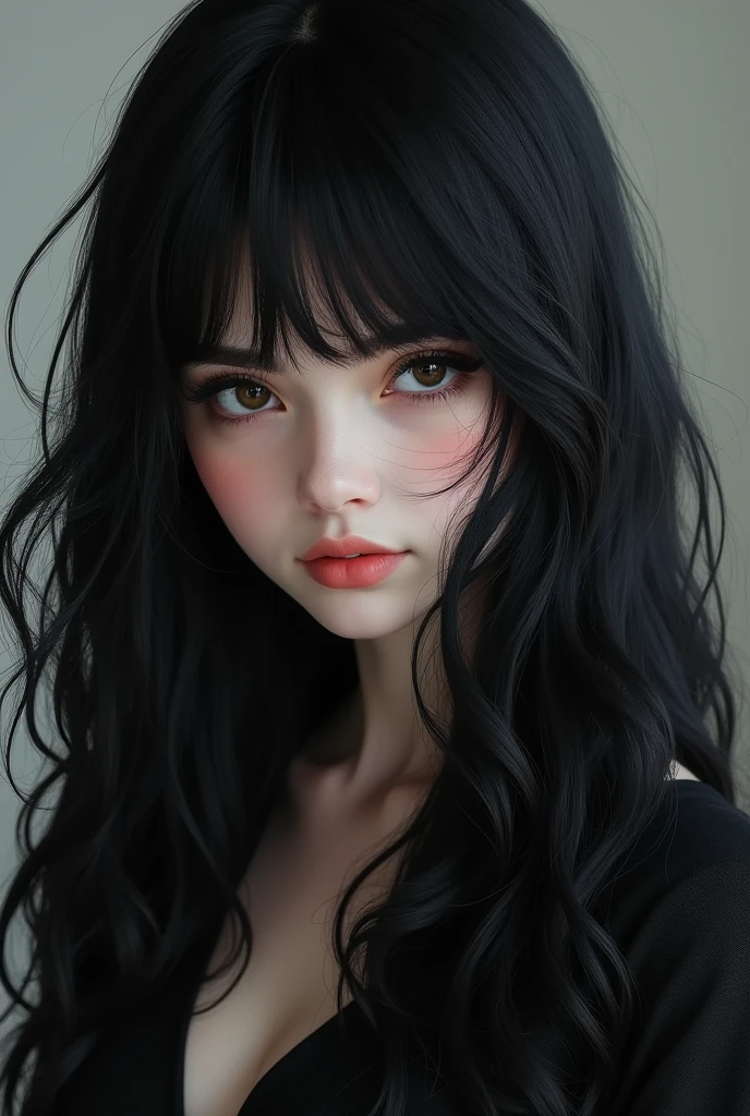 Change this character's hair color to black