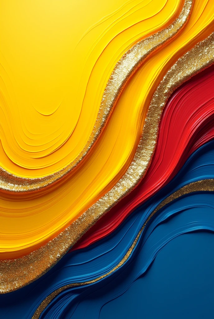 create a background with yellow, blue and red colors that highlight the yellow color and with gold edges