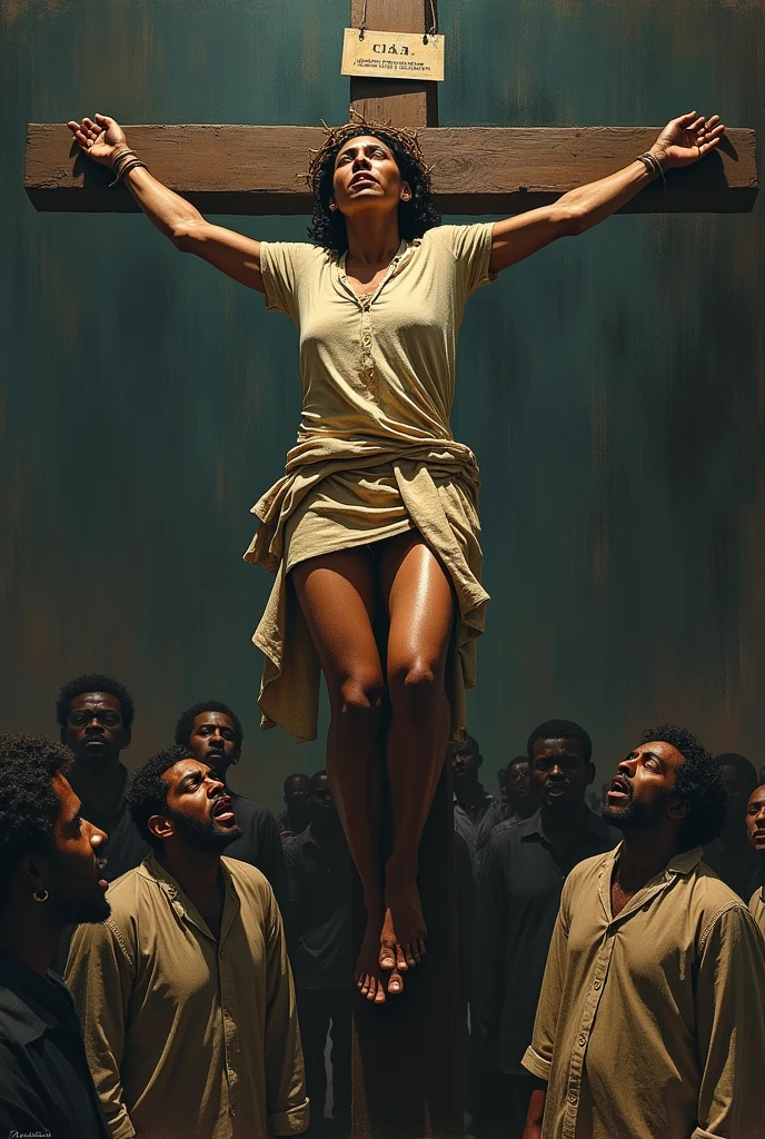 Rosa parks getting crucified
