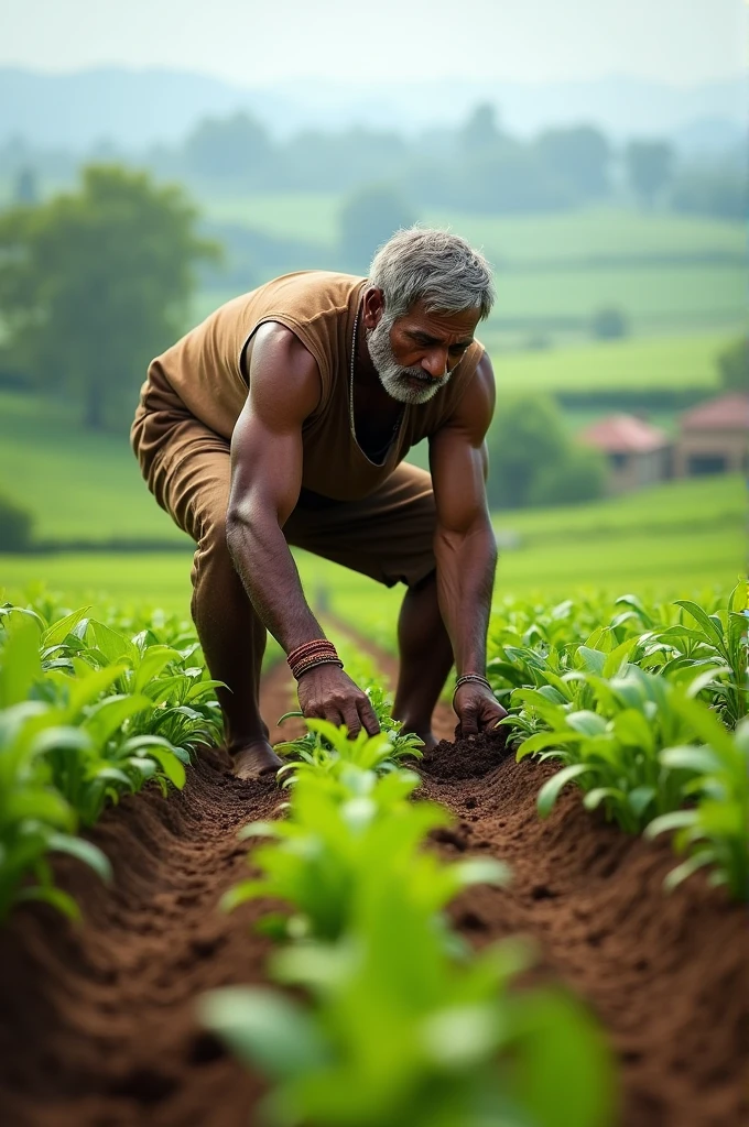 kishan खेतो me kam करता