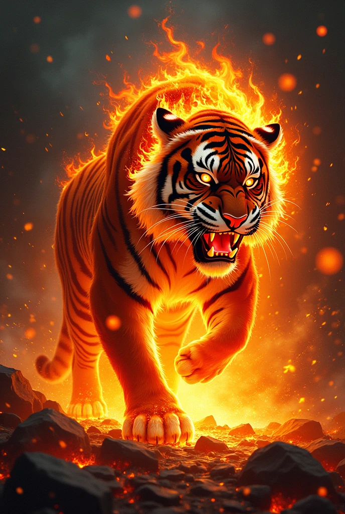 Fire tiger icon