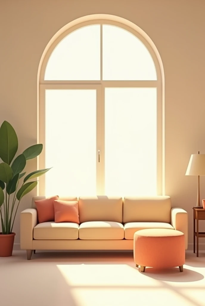 Animated simple living room with no other characters