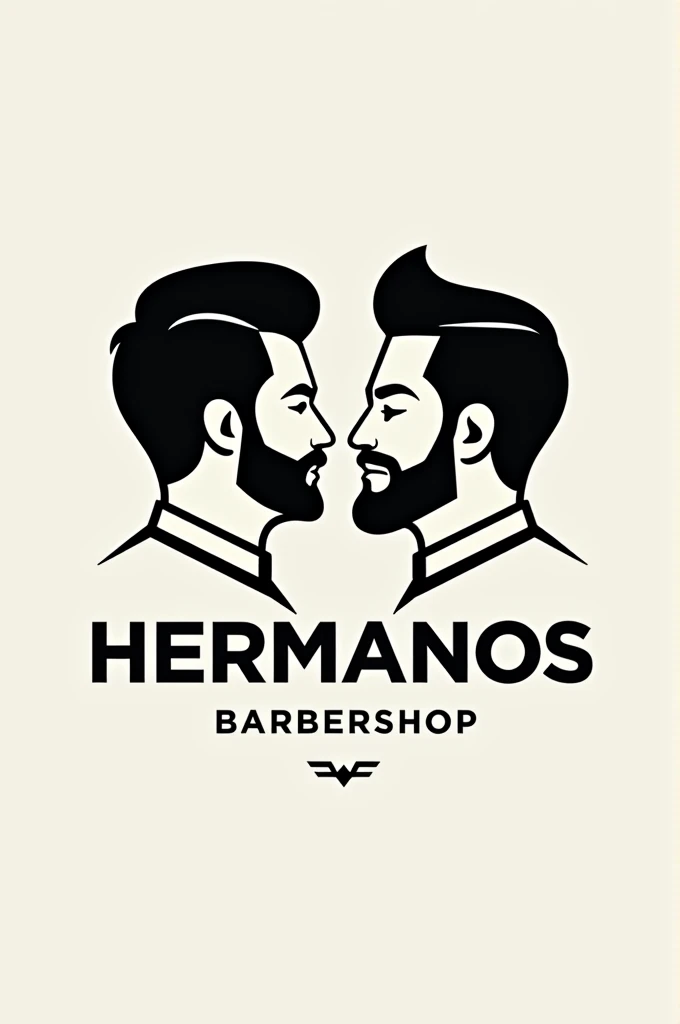 Create a logo for hermanos barbershop