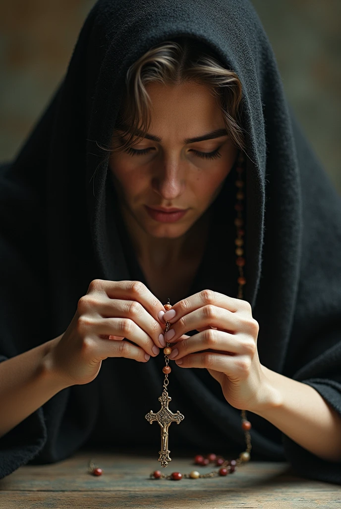 I made my life a rosary and I was shaking it,
