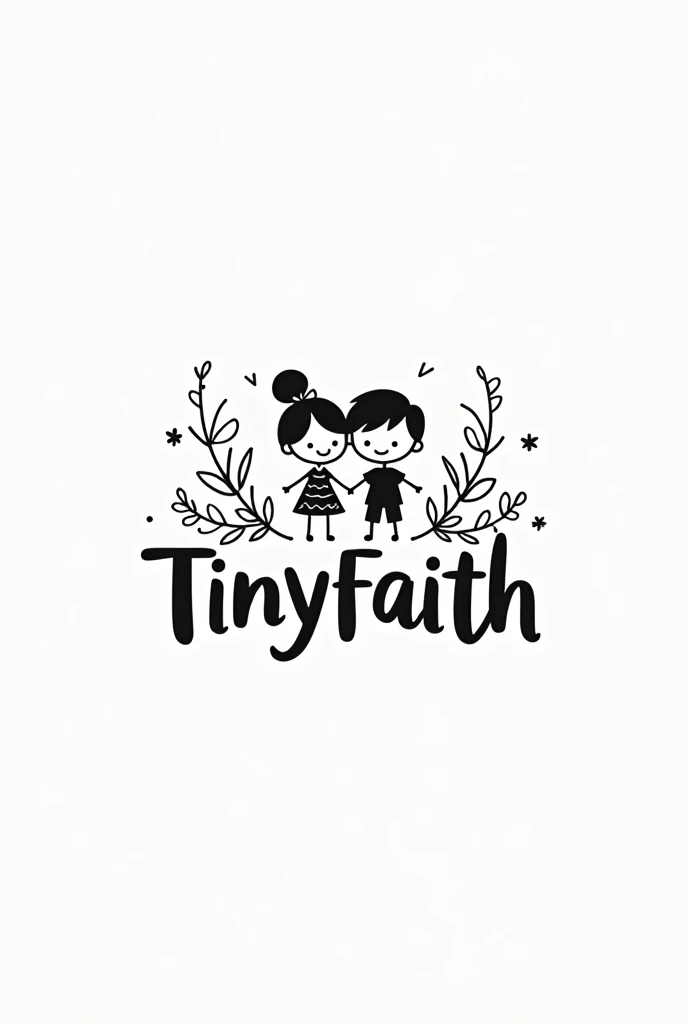 /imagine logo design pour une chaîne de dessin animé chrétien nommé TinyFaith sur le logo je veux des fleurs et si il faut rajouter des enfants met une fille un garçon noir et blanc de peau
Il faut qu’il y ait au moins un garçon et que le nom soit présent
