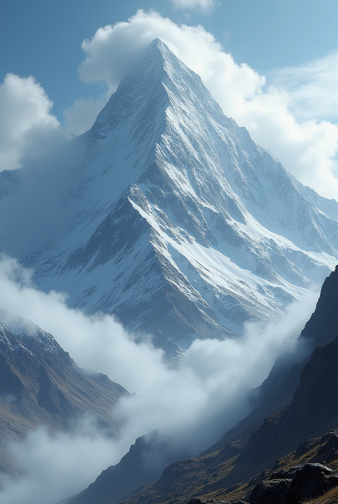 kailash mountain close view, weather is so windy