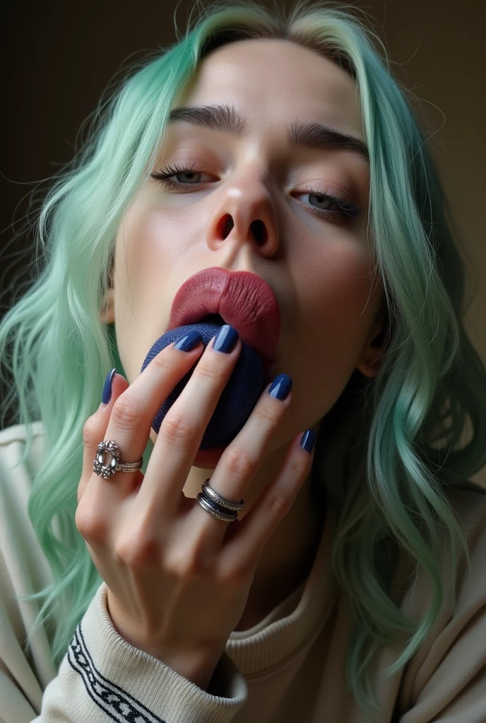 Billie Eilish licking a penis
