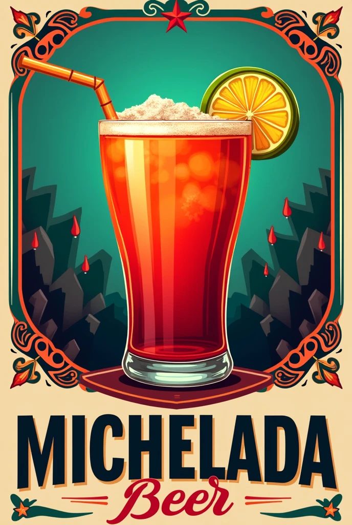 A michelada logo