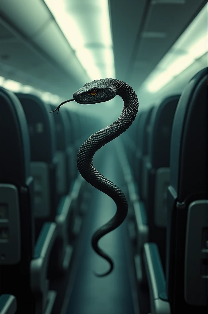 Snake crawling on the plane