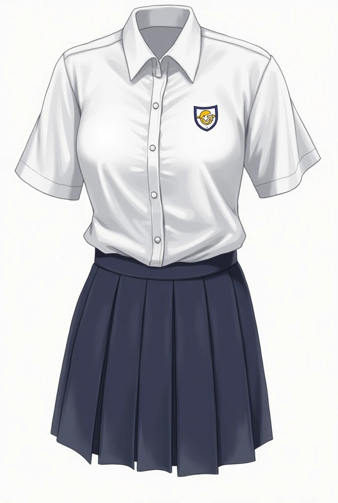 The school uniform for girls at Chonlathornwitthaya High School may look like this::

**shirt:**
- shirtเชิ้ตสีขาวแขนสั้น คอปก เนื้อผ้าบางเบาและโปร่งสบาย เหมาะสำหรับสภาพอากาศร้อน
- กระดุมสีขาวเรียงตามแนวกลางshirt
- สาบshirtสามารถมีตราสัญลักษณ์โรงเรียนปักที่หน้าอกด้านซ้าย

**skirt:**
- skirtพลีตสีกรมท่าหรือสีน้ำเงินเข้ม ความยาวประมาณเข่าหรือเหนือเข่าเล็กน้อย
- มีเข็มขัดสีดำหรือสีน้ำเงินเข้มเพื่อรัดเอว

**shoe:**
- shoeนักเรียนสีดำ คัชชูทรงเรียบง่าย
- ถุงเท้าสีขาวยาวถึงข้อเท้า

**decorations:**
- เข็มกลัดตราสัญลักษณ์โรงเรียนติดที่คอshirtด้านซ้าย
- หากเป็นนักเรียนระดับสูง อาจมีสายคาดเอวหรือโบว์สีประจำชั้นเรียนติดที่คอshirt

**Hair style:**
- Female students may have to tie their hair neatly or braid it if it is long. - Use black or dark blue ribbon to tie or tie the hair.