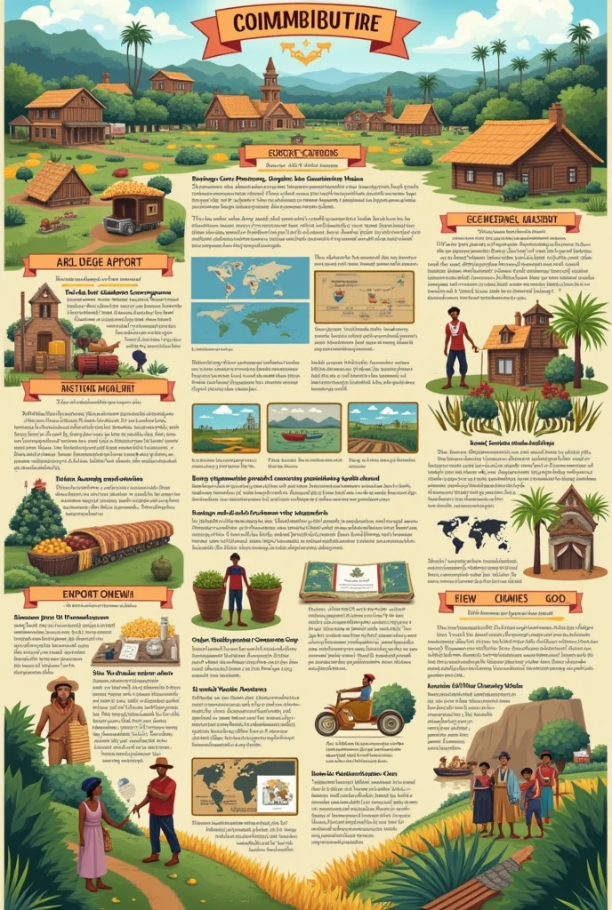 A chart on the topic " 2.Prepare a chart and explain The Impact of commercialisation of agriculture during the colonial period with the help of a poster". Make it something a student can draw