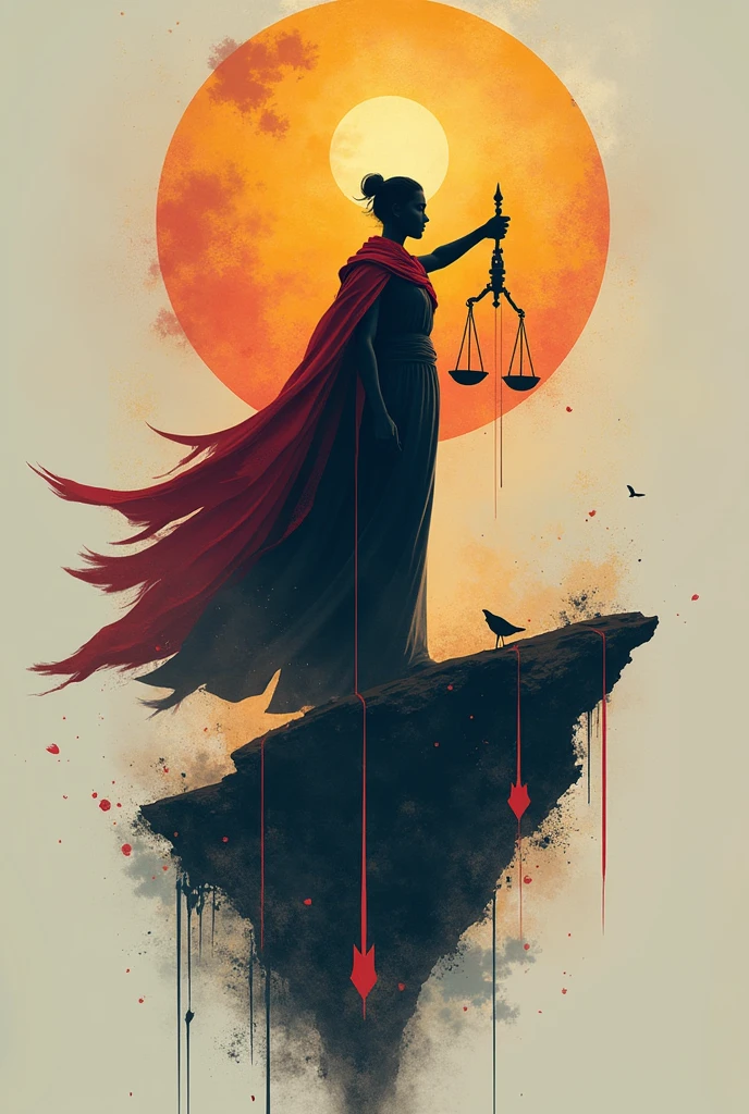 representation of justice, unwavering morals and values and loyalty; in an abstract way.