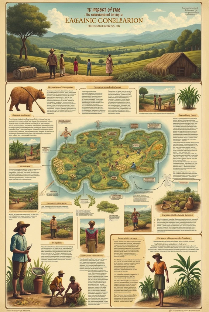 A chart on the topic " 2.Prepare a chart and explain The Impact of commercialisation of agriculture during the colonial period with the help of a poster". Make it something a student can draw .don't write that much on it . I want it short and easy to make