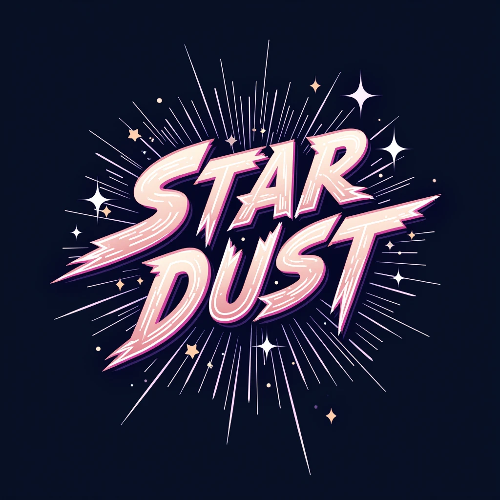 A BTS style logo for a K-pop dance group called "Star Dust" and the name is in the logo