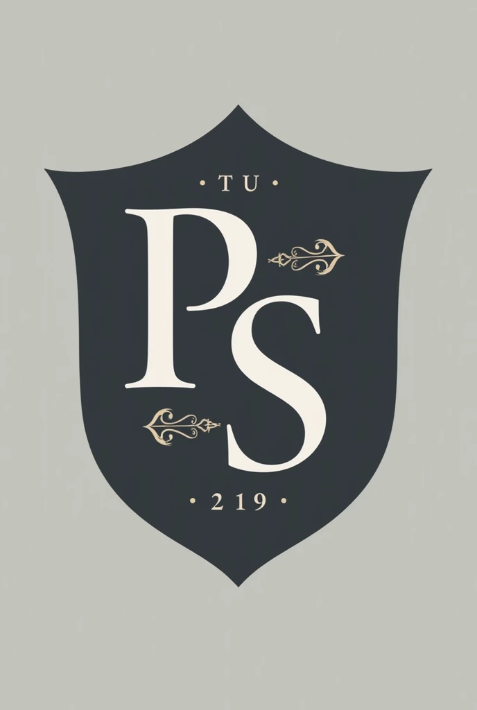 make me an academic style PSC logo in a crest for a football club, without shadow in dark gray