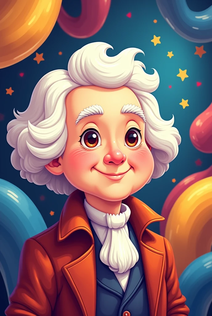 Cartoon illustration of Emmanuel Kant