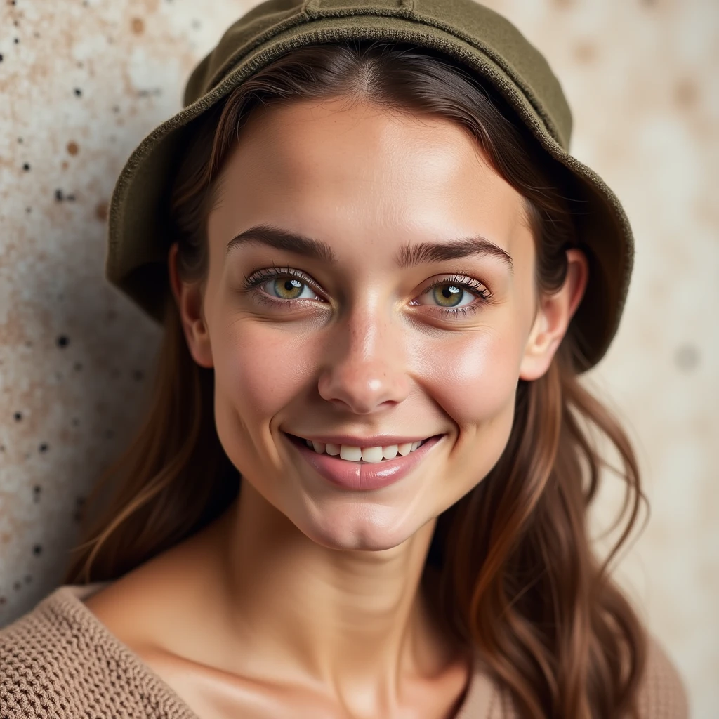 photographier, photo d'une belle femme, selfie, Haut du corps, seulement, porter un pull, En plein air, (nuit), Montagnes, la vraie nature, étoiles, lune, joyeux, heureux, gants, Pull-over, bonnet, forêt, rochers, rivière, bois, Fumée, brouillard, regarder le spectateur, Texture de la peau, grain photo, Fermer, photo brute