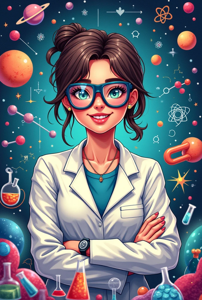 Create a t-shirt that represents science 
