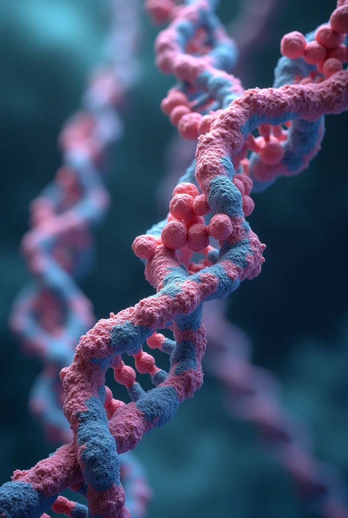 You make 3d structure of dna in which one end show breakdown by helicase by break hydrogen bond with dna stand stabilized by ssb protein. And this side topoisomerase remove coiling through break strand and joined strand. Now behind the helicase dna polymerase make new stand dna strand in 5' to 3' direction . One srand show continues and second discontinues replication. Discontinues as knowns as okazaki fragn.