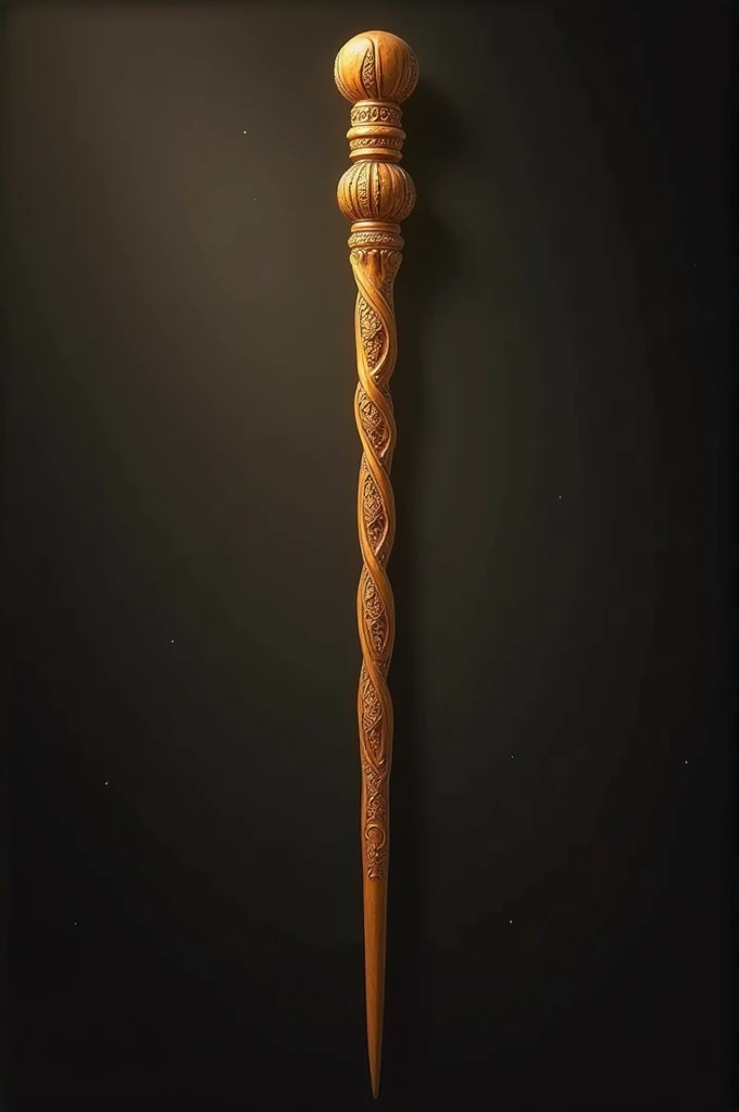 An antique style wooden magic wand.