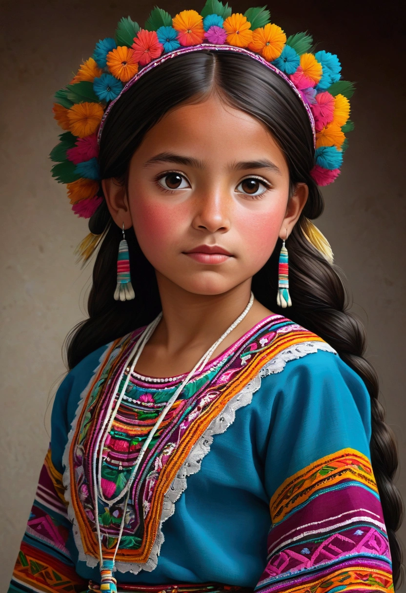 girl in traditional Guatemalan costume