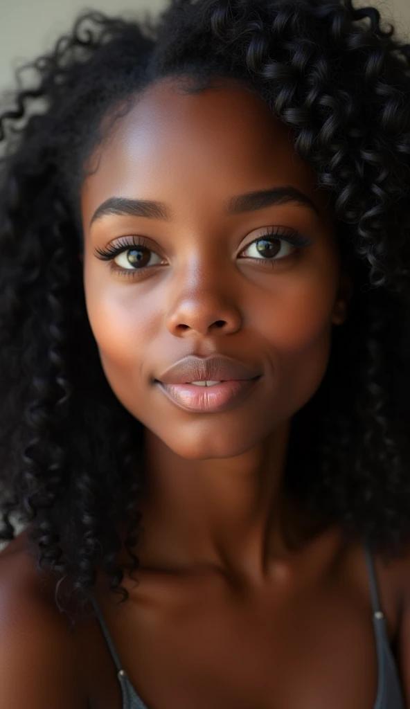 A very beautiful African American teenager