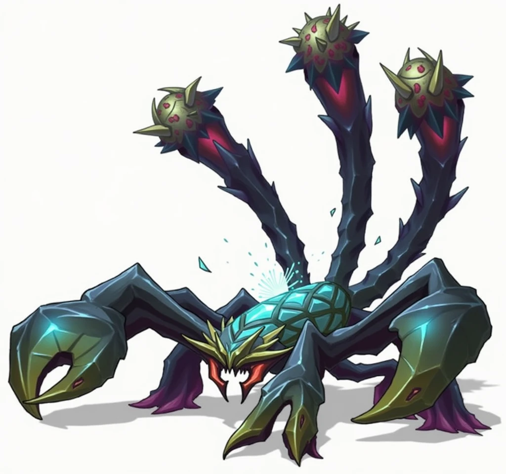 make a fan art of a skin of the champion Skarner from lol