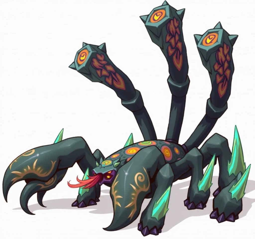 make a fan art of a skin of the champion Skarner from lol