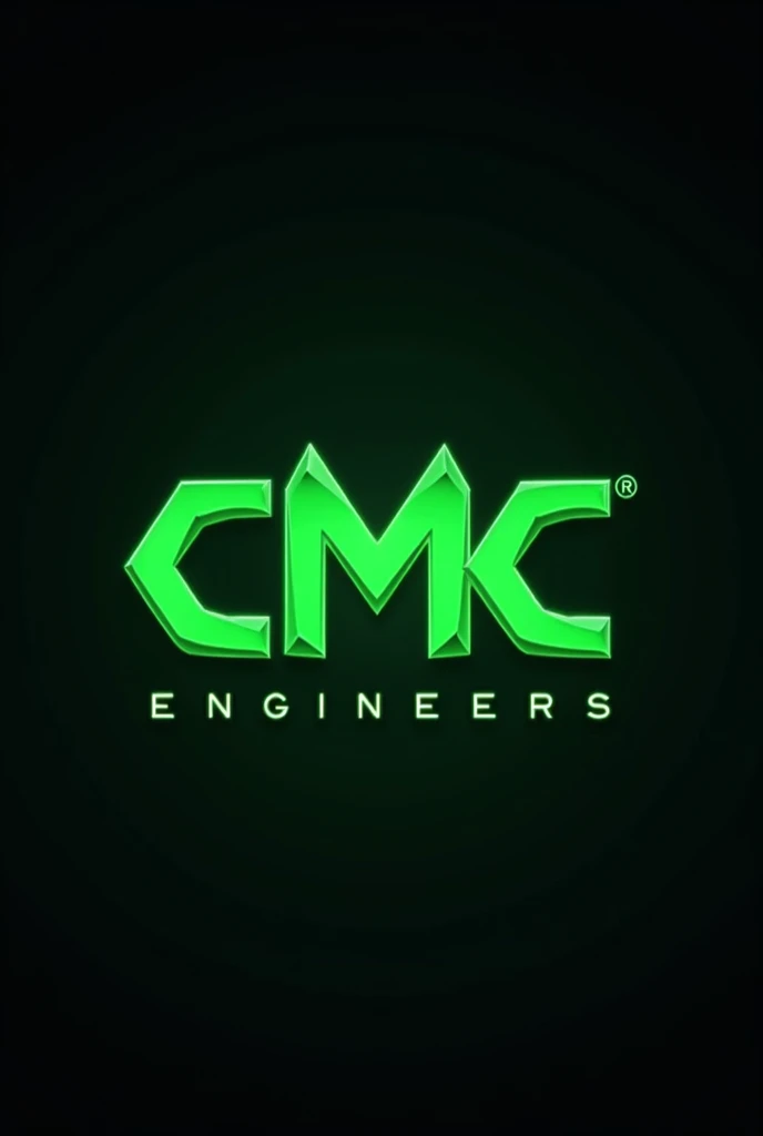 Sick logo written as "CMC Engineers" with dark background, bright green letters