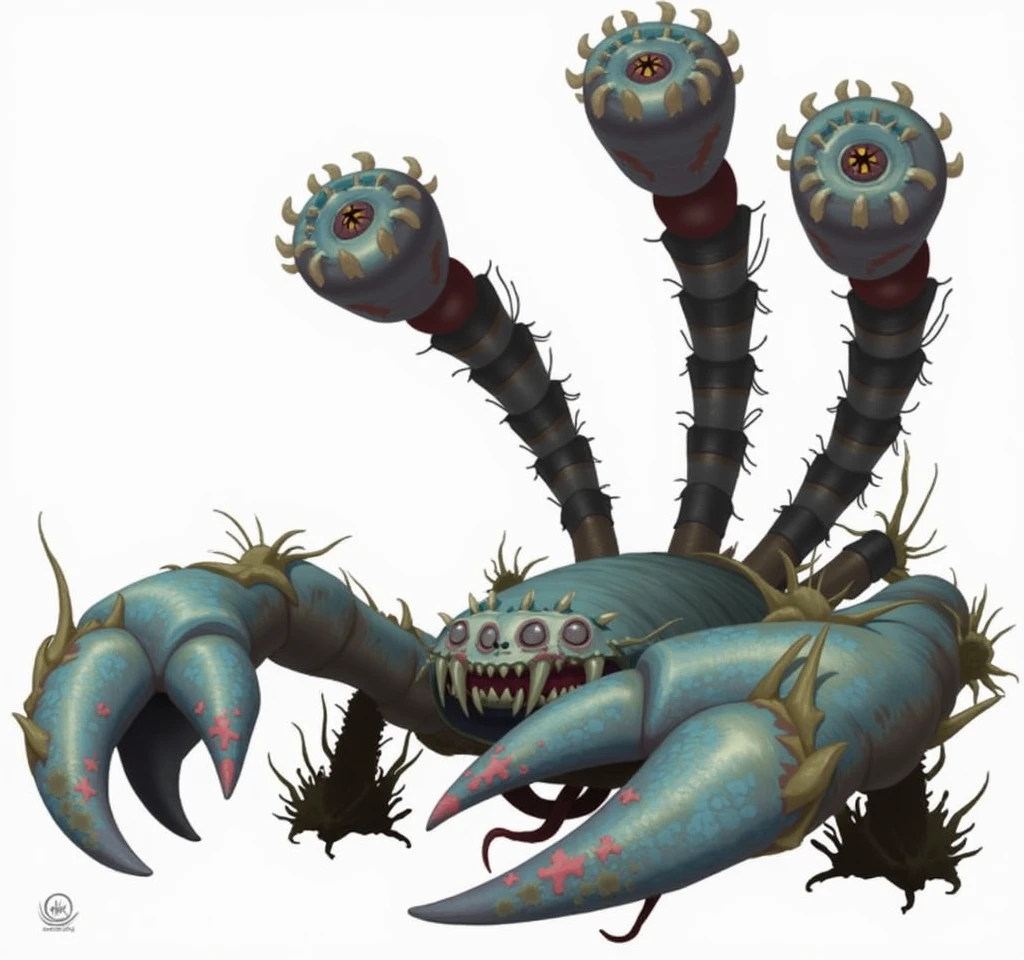 make a fan art of a skin of the champion Skarner from lol, tema da skin: crab