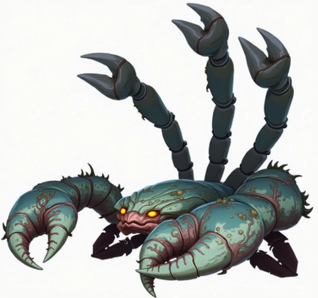 make a fan art of a skin of the champion Skarner from lol, tema da skin: crab
