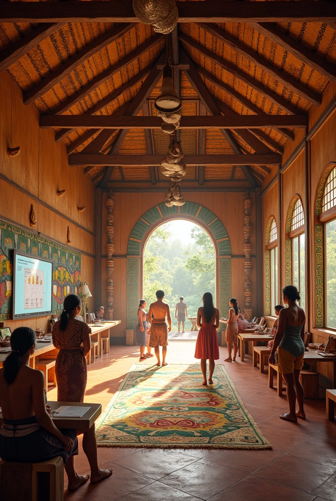 Create a learning room for an indigenous community 
