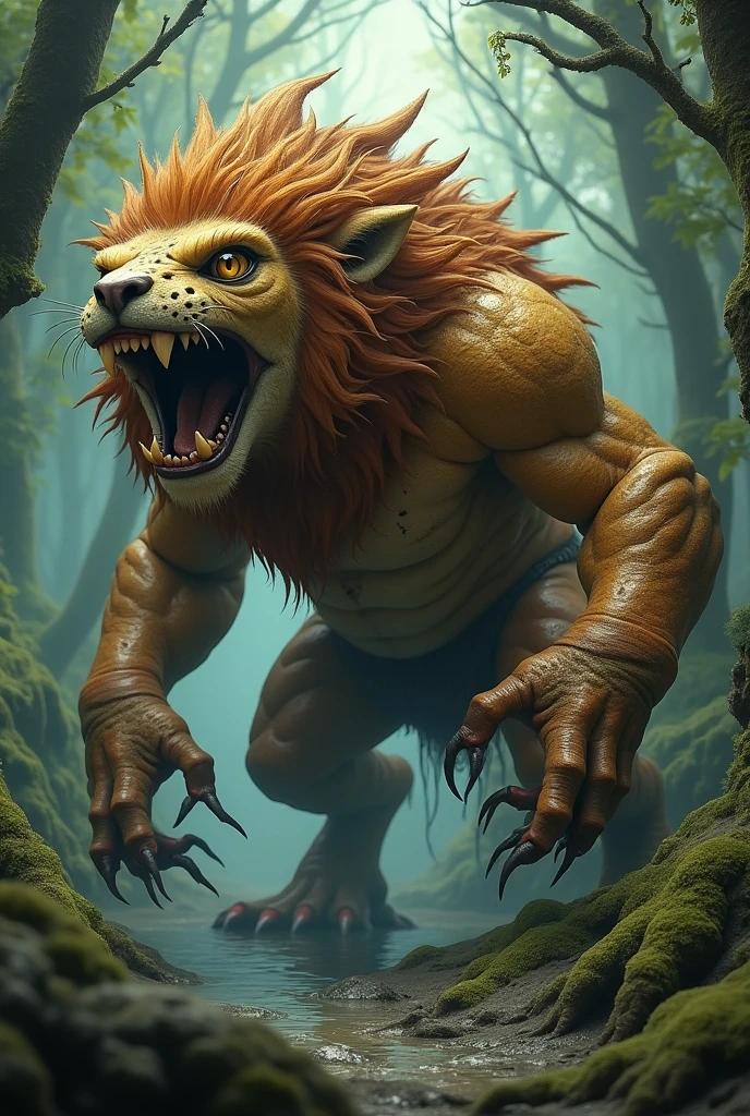 Frog lion hybrid monster