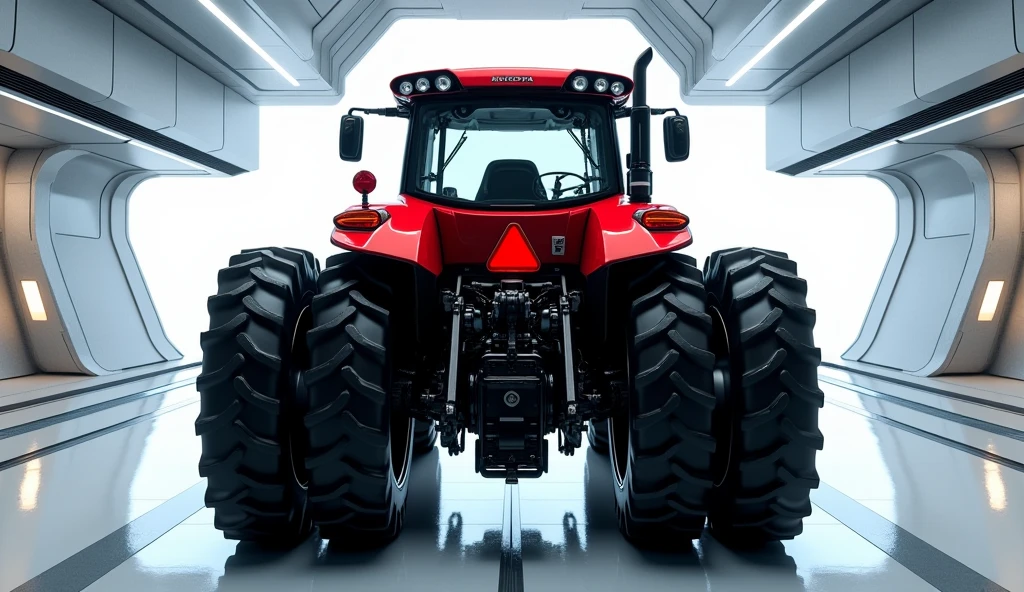 Kubota M7001 Series Tractors back side view in brain showroom