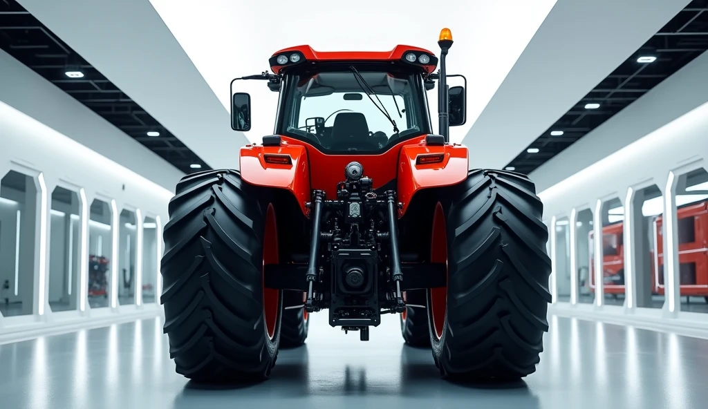Kubota M7001 Series Tractors back side view in brain showroom