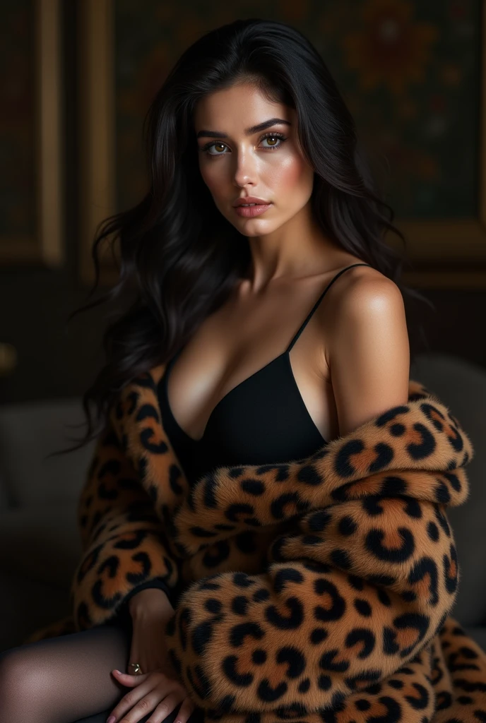 Masterpiece, (((full figure supermodel visible full body shot))), (((magical lighting action shot))) (((beautiful fit pale smiling Grey eyes goddess Ukraine woman sitting in living room drinking hot coffee surrounded in heaven vast fantasy landscape))), (((winter black fur coat, looking into the camera))) , ((( brunette hair, accurate hands accurate eyes))) moody lighting, blue hour, blue colors, very detailed, dramatic lighting, digital art trending on Artstation 8k HD high definition detailed realistic, detailed, skin texture, hyper detailed, realistic skin texture, armature, best quality, ultra high res, (photorealistic:1.4), high resolution, detailed, raw photo, sharp re, nikon d850 film stock photograph 4 kodak portra 400 camera f1.6 lens rich colors hyper realistic lifelike texture dramatic lighting unrealengine trending on artstation cinestill 800, (((accurate female anatomy, perfect eyes))) (((500px, fstoppers, photosight.ru, iso noise)))
