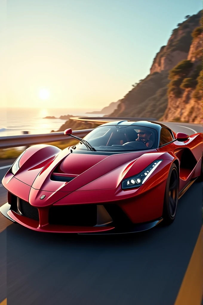 A red car