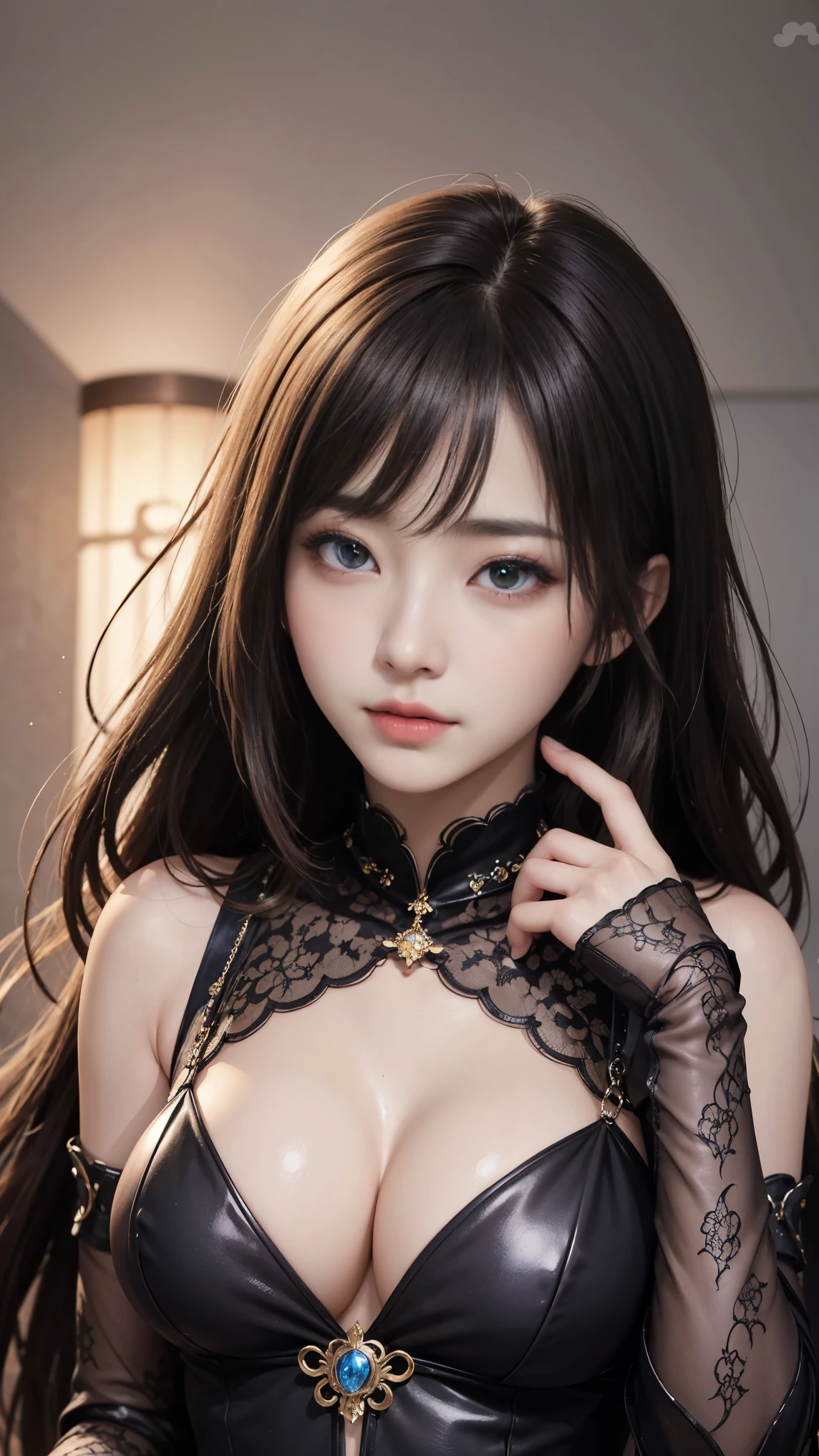 (最高qualityのディテール)、Realistic、8K Ultra HD、High resolution、(One Girl:1.2),(Glasses、Fatal Beauty,Attractive beauty) ,(A supple and powerful physique),(Sensual魅力),(Mysterious charm:1.1),(Big Breasts、Captivating silhouette),The 超detailedな、高qualityのテクスチャ、複雑なdetailed、detailed、非常にdetailedなCG、高qualityの影、detailed 美しく繊細な顔、detailed 美しく繊細な目、Written boundary depth、Ray Tracing、20th Generation、Cute K-Pop Girls、(The Face of Ulzan in Korea)、Thin face、(Urzan-6500-v1.1:0.6)、PurerosFace_v1、Glowing Eyes、Perfect body、 Viewer Display、(最高qualityのディテール:1.2)、Realistic、8K Ultra HD、High resolution、Woman close up, realistic girl rendering, 8k artistic german bokeh, Enchanting girl, Real Girls, Gurwitz, Gurwitz-style artwork, Girl Roleplay, Realistic 3D style, cgstation Popular Topics,, 8K Portrait Rendering,(truth,truth:1.4),(Sparkling eyes girl:1.2)、Best image quality, 最高quality, Realistic, 超detailedな, Realistic, 4K 8K Ultra HD Full Color RAW Photos, Fujifilm(Medium format), Hasselblad, Carl Zeiss, Incredible dynamic range photography(utility_art:Smooth-768:1.1),High resolution, High pixel count, 明確なdetailed, Clear images, natureな色再現, Noise Reduction, High fidelity, quality, Software Improvements, Upscaling, Optimized Algorithms, Professional-level retouching, lipstick, eyeliner, eye shadow, Beautiful Eyes,Sensual, Iridescent, Shiny, Fantasy, Provocative, Rotten Flesh and Stitches, Monstrous, Horror, Scared, 気味のevilい, 吸Blood鬼, Blood, Elvira Mistress of the Dark, Exposed large breasts, Oily skin , Graves, Blood, Spread your legs、Noir painting of a beautiful young witch,dark purple lips, evil, evil女, smile, Black Prom Dress, She is coming to you, close, Bright Blue Eyes, Surrounded by swirling pink smoke, Genuine, Attention to detail, Esoteric arachnids lady, Spider Queen, Esoteric arachnids, Combat Stance, ( The body is made with liquid metallic paints in metallic mauve and metallic black.......、It beautifully depicts the female form.......。), length, Sharp Fangs, nature, ((Complex metallic colors in the foreground)), (( Fluid Mechanics, The most beautiful smooth scale face makeup, Smirking expression)) - 黒ずんだBlood, Onyxia、