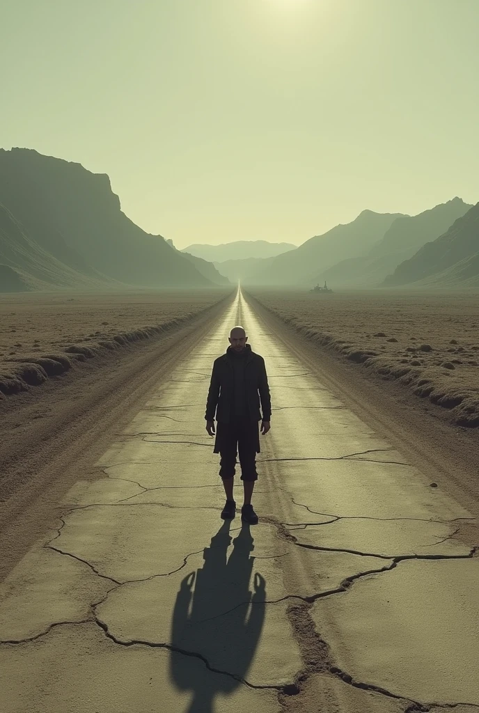 Long [road] on a [skin head]
