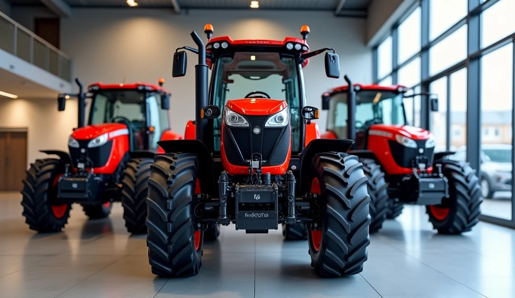 Kubota M7001 Series Tractors front view in Brian showroom