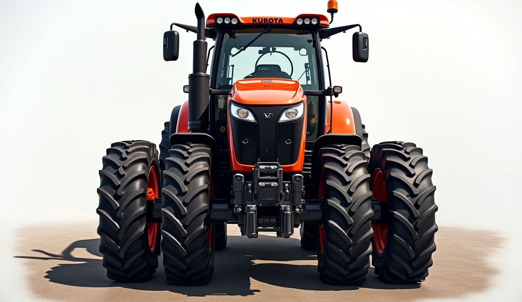 Kubota M7001 Series Tractors front side view with close view