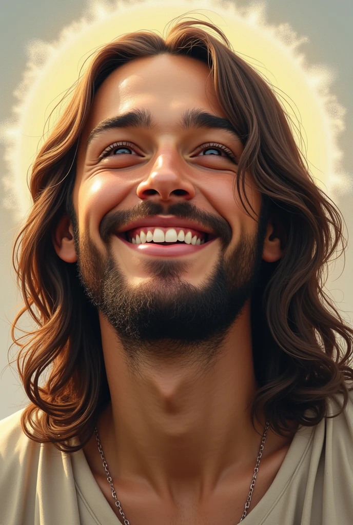 jesus SMILING, back christ the redeemer tattoo