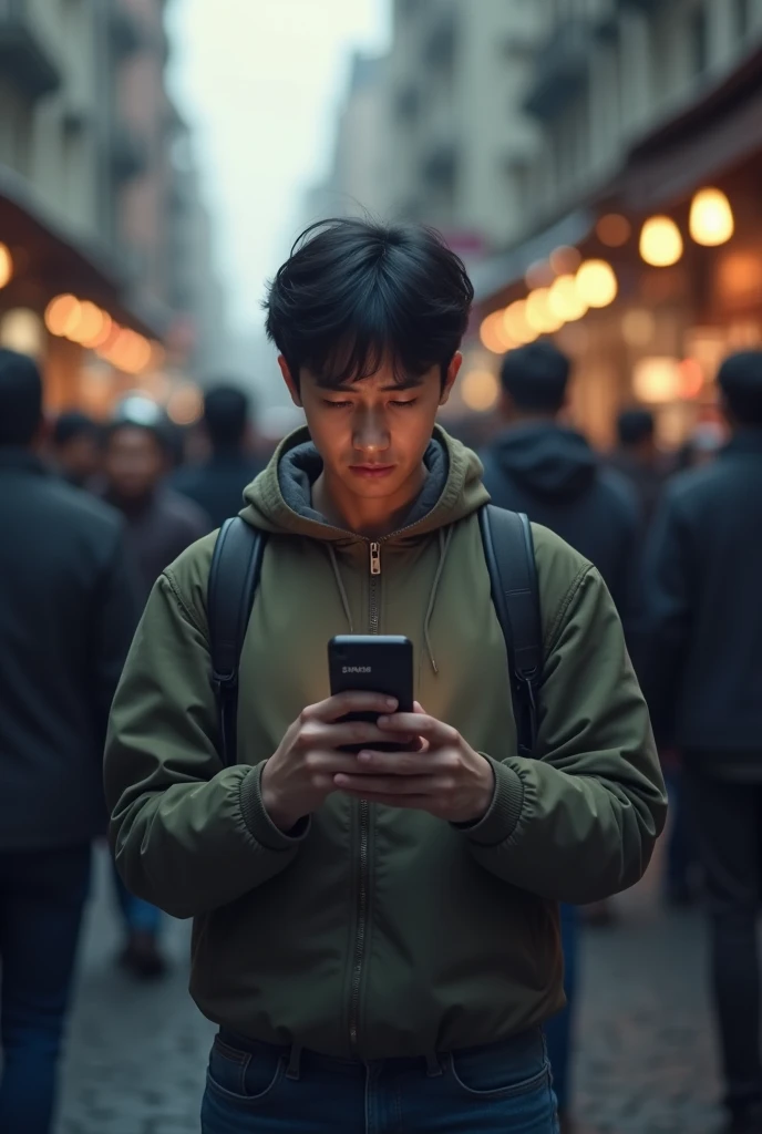 Person without credit on his phone