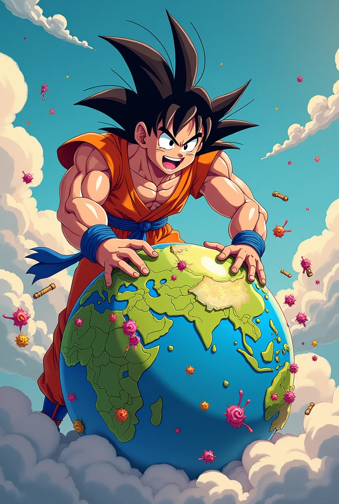 Goku the globe decorator