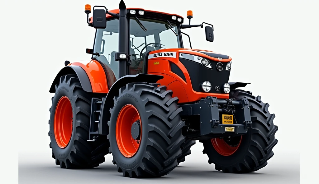 Kubota M7001 Series Tractors front side view with close view