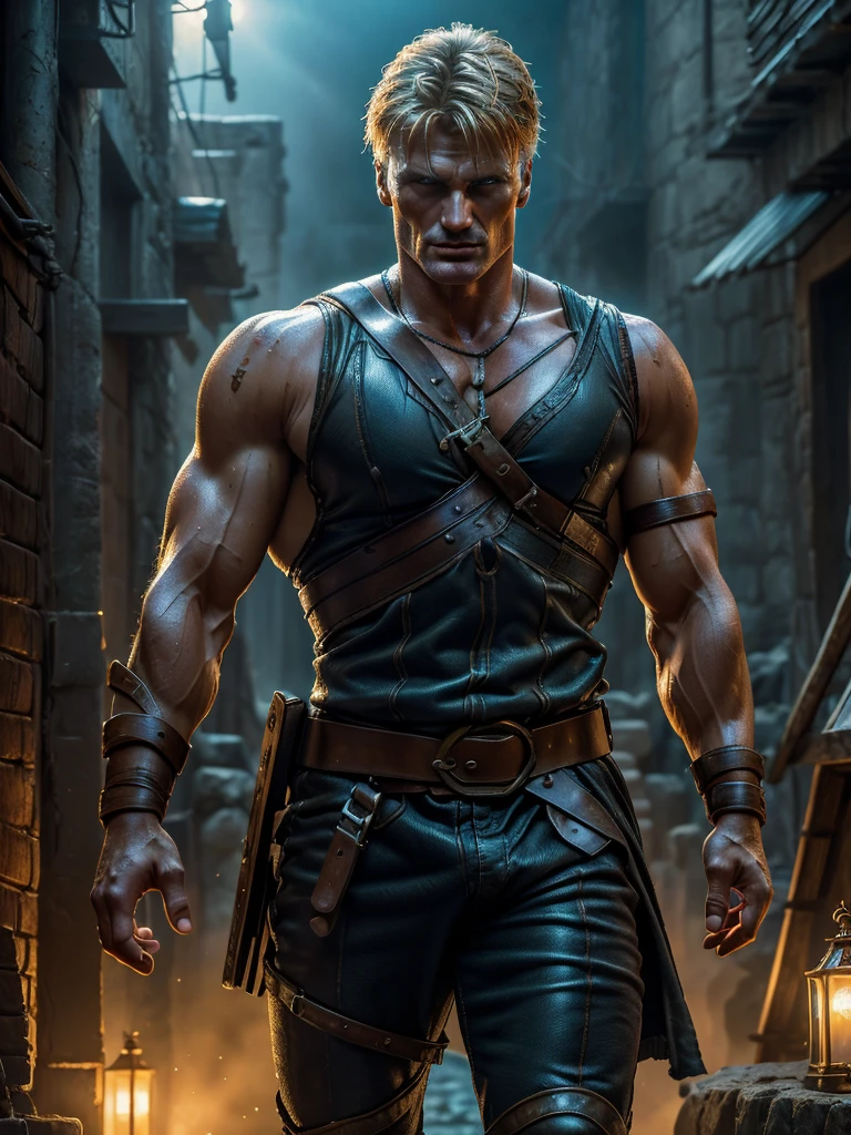 greek warrior with the face of (dolph lundgren young) spectacular lighting, moody atmosphere, vibrant colors, cinematic composition, intricate details, (best quality, 4k, 8k, high resolution, masterpiece: 1.2), ultra detailed, (realistic, photorealistic, photorealistic: 1.37)