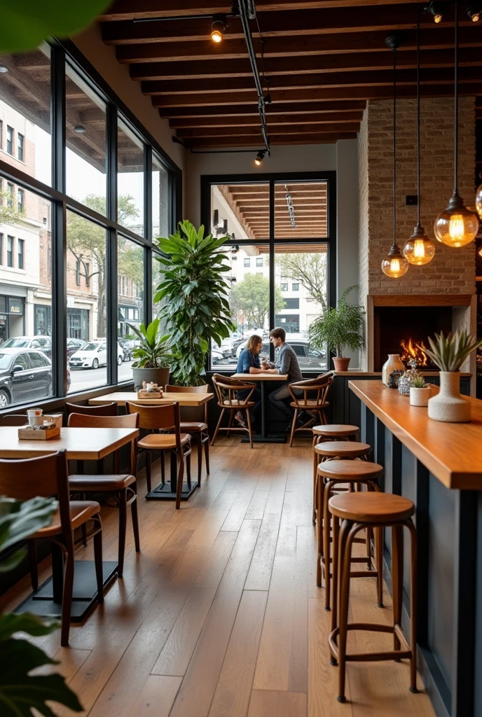 Create an Instagrammable Coffee Shop Space with Homework Space and Chairs 