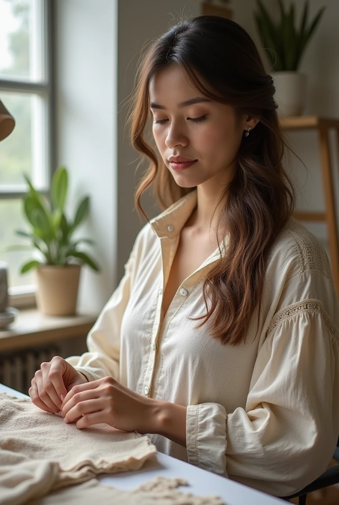 Sustainable tailoring**: Images that represent ecological tailoring, including organic fabrics, upcycling techniques and ethical production practices.