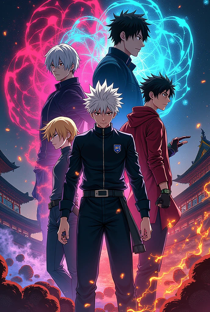 Can you design a Jujutsu Kaisen and japanse theme poster with MACFIESTA 2K24 as the title?