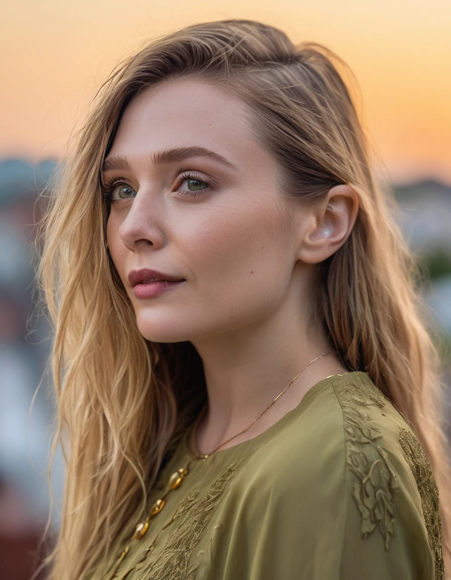 professional fashion close-up portrait photography of a beautiful ((ohwx woman)) at Family room during Sunset, Nikon Z9